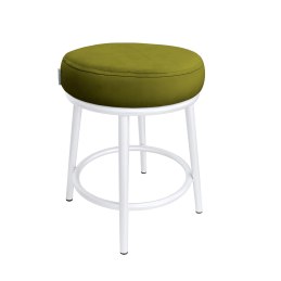 Taboret Ben tkanina Welur stelaż metalowy STOŁEK LOFT