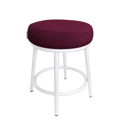 Taboret Ben tkanina Welur stelaż metalowy STOŁEK LOFT