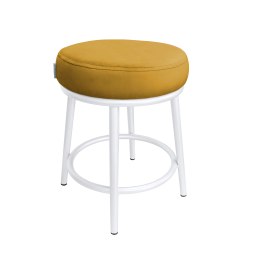 Taboret Ben tkanina Welur stelaż metalowy STOŁEK LOFT