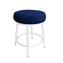 Taboret Ben tkanina Welur stelaż metalowy STOŁEK LOFT