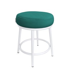 Taboret Ben tkanina Welur stelaż metalowy STOŁEK LOFT