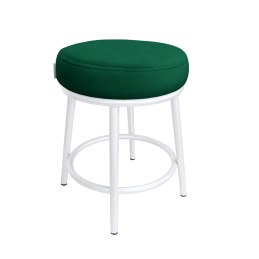 Taboret Ben tkanina Welur stelaż metalowy STOŁEK LOFT