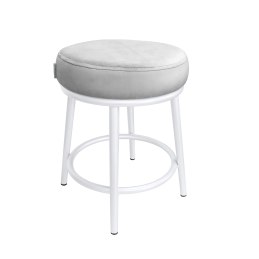Taboret Ben tkanina Welur stelaż metalowy STOŁEK LOFT