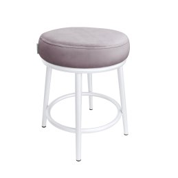 Taboret Ben tkanina Welur stelaż metalowy STOŁEK LOFT
