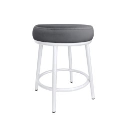 Taboret Ben tkanina Welur stelaż metalowy STOŁEK LOFT