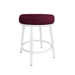 Taboret Ben tkanina Welur stelaż metalowy STOŁEK LOFT