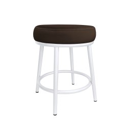 Taboret Ben tkanina Welur stelaż metalowy STOŁEK LOFT