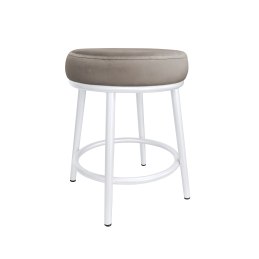 Taboret Ben tkanina Welur stelaż metalowy STOŁEK LOFT