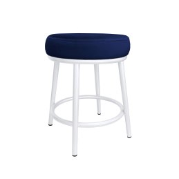 Taboret Ben tkanina Welur stelaż metalowy STOŁEK LOFT
