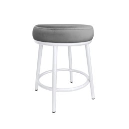 Taboret Ben tkanina Welur stelaż metalowy STOŁEK LOFT