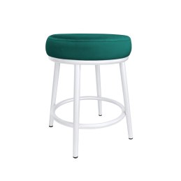 Taboret Ben tkanina Welur stelaż metalowy STOŁEK LOFT