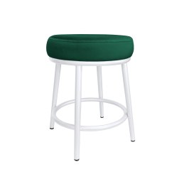 Taboret Ben tkanina Welur stelaż metalowy STOŁEK LOFT