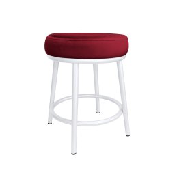 Taboret Ben tkanina Welur stelaż metalowy STOŁEK LOFT