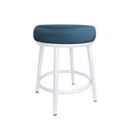 Taboret Ben tkanina Welur stelaż metalowy STOŁEK LOFT