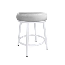 Taboret Ben tkanina Welur stelaż metalowy STOŁEK LOFT