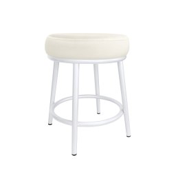 Taboret Ben tkanina Welur stelaż metalowy STOŁEK LOFT