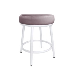 Taboret Ben tkanina Welur stelaż metalowy STOŁEK LOFT