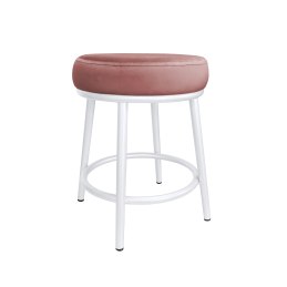 Taboret Ben tkanina Welur stelaż metalowy STOŁEK LOFT