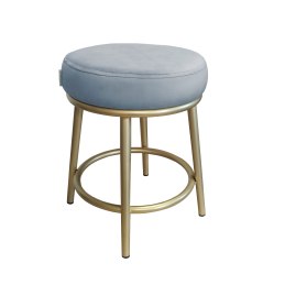 Taboret Ben tkanina Welur stelaż metalowy STOŁEK LOFT