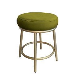 Taboret Ben tkanina Welur stelaż metalowy STOŁEK LOFT