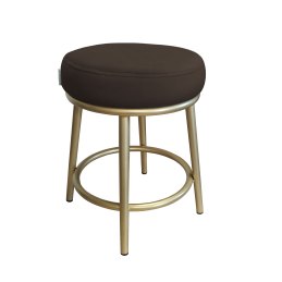 Taboret Ben tkanina Welur stelaż metalowy STOŁEK LOFT