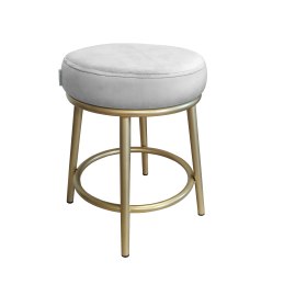 Taboret Ben tkanina Welur stelaż metalowy STOŁEK LOFT