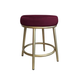 Taboret Ben tkanina Welur stelaż metalowy STOŁEK LOFT