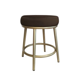 Taboret Ben tkanina Welur stelaż metalowy STOŁEK LOFT