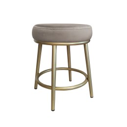 Taboret Ben tkanina Welur stelaż metalowy STOŁEK LOFT