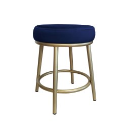 Taboret Ben tkanina Welur stelaż metalowy STOŁEK LOFT