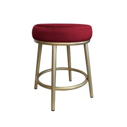Taboret Ben tkanina Welur stelaż metalowy STOŁEK LOFT