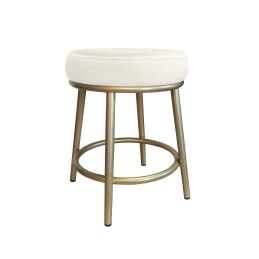 Taboret Ben tkanina Welur stelaż metalowy STOŁEK LOFT