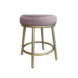 Taboret Ben tkanina Welur stelaż metalowy STOŁEK LOFT