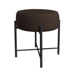 Taboret Pola tkanina Welur stelaż metalowy STOŁEK LOFT