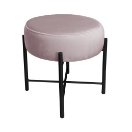 Taboret Pola MG15 – biała metalowa noga, styl i wygoda