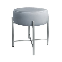 Taboret Pola MG15 – biała metalowa noga, styl i wygoda