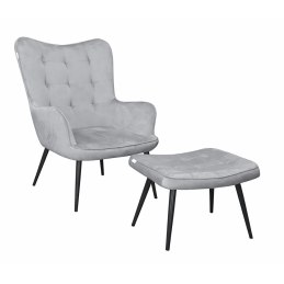 Fotel wypoczynkowy RELAX uszak z podnóżkiem do salonu