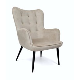 Fotel wypoczynkowy RELAX uszak z podnóżkiem – beżowy