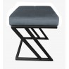 Pufa ławka ZETA LOFT BL14 – taboret i podnóżek metalowy