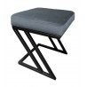 Pufa ławka ZETA LOFT BL14 – taboret i podnóżek metalowy