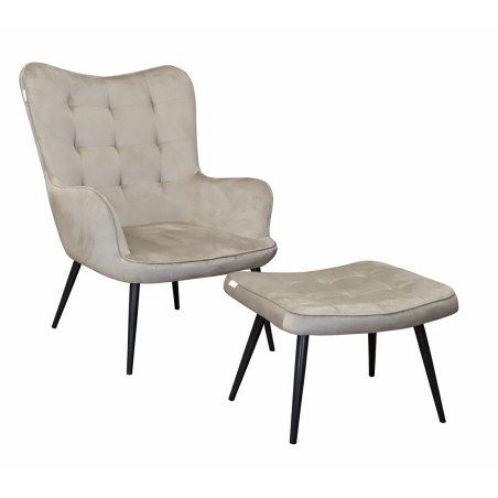 Fotel wypoczynkowy RELAX uszak z podnóżkiem