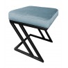 Pufa ławka ZETA LOFT BL06 – taboret i podnóżek metalowy