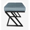 Pufa ławka ZETA LOFT BL06 – taboret i podnóżek metalowy