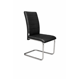 Krzesło Lotus na płozach chromowanych eco skóra – nowoczesne, wygodne