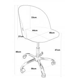 Fotel obrotowy Colin – elegancki design