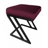 Pufa ławka ZETA LOFT MG02 – taboret i podnóżek metalowy