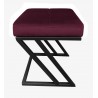 Pufa ławka ZETA LOFT MG02 – taboret i podnóżek metalowy