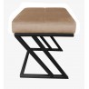 Pufa ławka ZETA LOFT MG06 – taboret i podnóżek metalowy