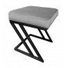 Pufa ławka ZETA LOFT MG17 – taboret i podnóżek metalowy