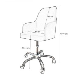 Fotel obrotowy WESTA tkanina Welur – styl i wygoda